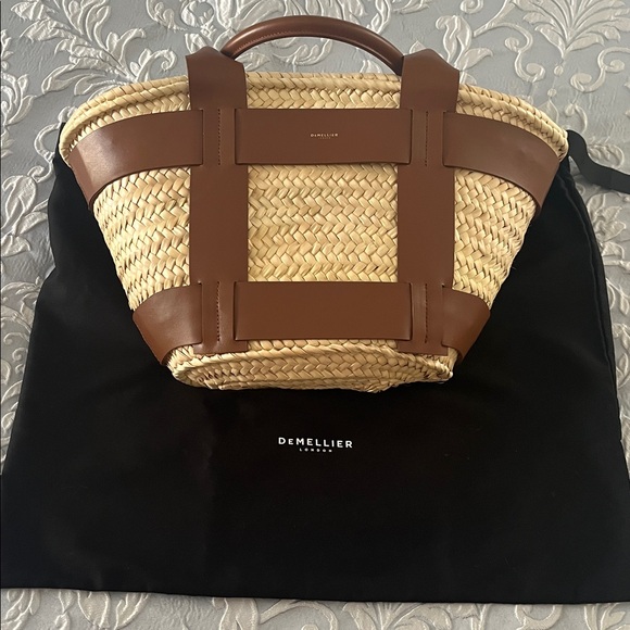 DeMellier Handbags - DeMellier Tan and Brown Large Woven Tote